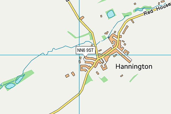 NN6 9ST map - OS VectorMap District (Ordnance Survey)