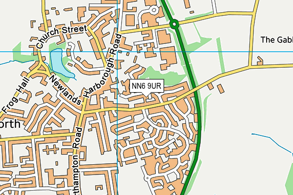 NN6 9UR map - OS VectorMap District (Ordnance Survey)