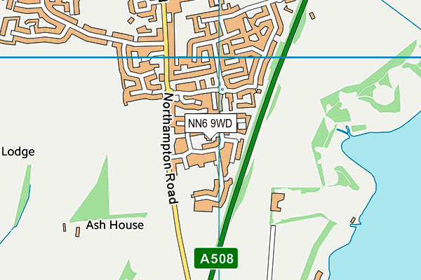 NN6 9WD map - OS VectorMap District (Ordnance Survey)