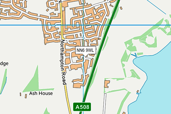 NN6 9WL map - OS VectorMap District (Ordnance Survey)