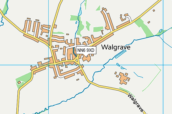 NN6 9XD map - OS VectorMap District (Ordnance Survey)