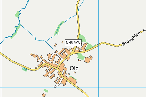 NN6 9YA map - OS VectorMap District (Ordnance Survey)