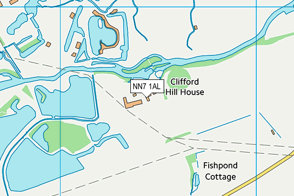 NN7 1AL map - OS VectorMap District (Ordnance Survey)