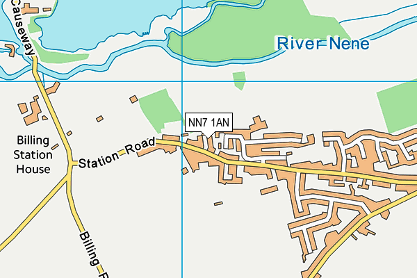 NN7 1AN map - OS VectorMap District (Ordnance Survey)