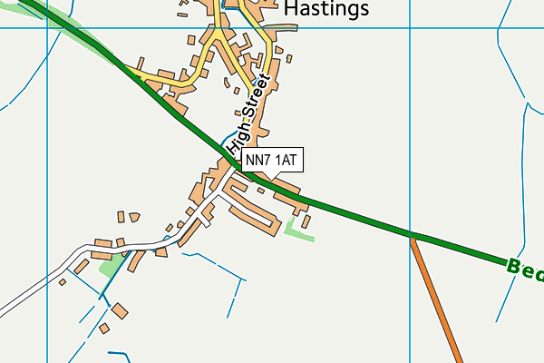 NN7 1AT map - OS VectorMap District (Ordnance Survey)