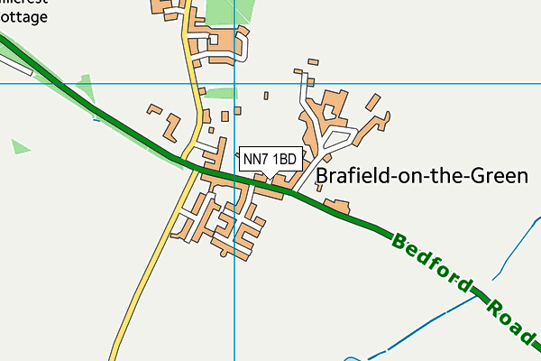 Brafield Playing Fields map (NN7 1BD) - OS VectorMap District (Ordnance Survey)