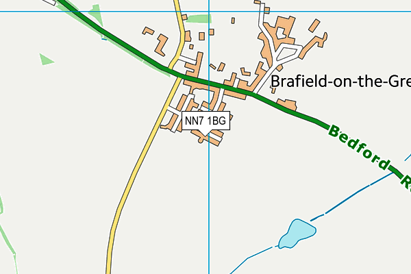 NN7 1BG map - OS VectorMap District (Ordnance Survey)