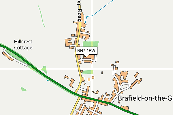 NN7 1BW map - OS VectorMap District (Ordnance Survey)