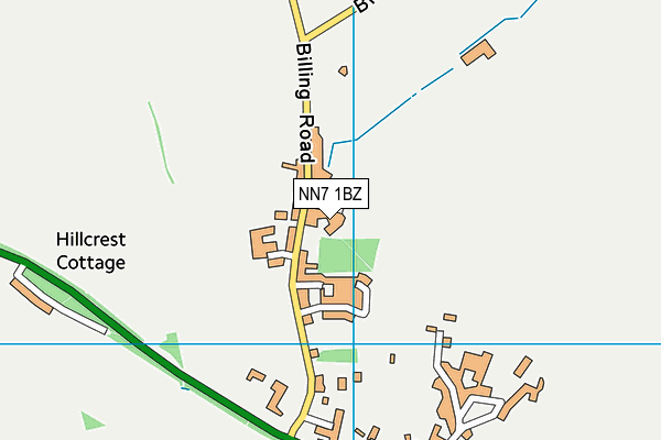 NN7 1BZ map - OS VectorMap District (Ordnance Survey)