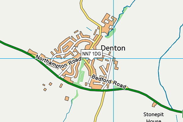 NN7 1DG map - OS VectorMap District (Ordnance Survey)