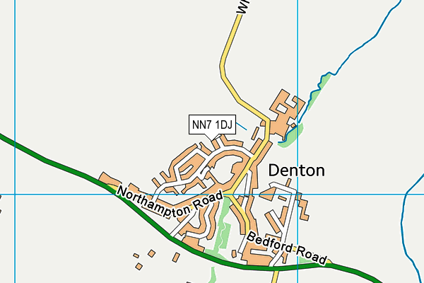 NN7 1DJ map - OS VectorMap District (Ordnance Survey)