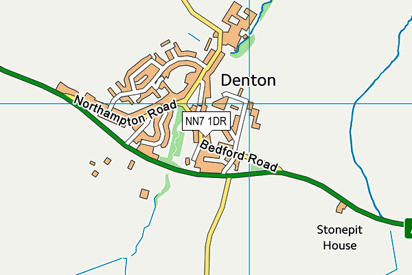 NN7 1DR map - OS VectorMap District (Ordnance Survey)