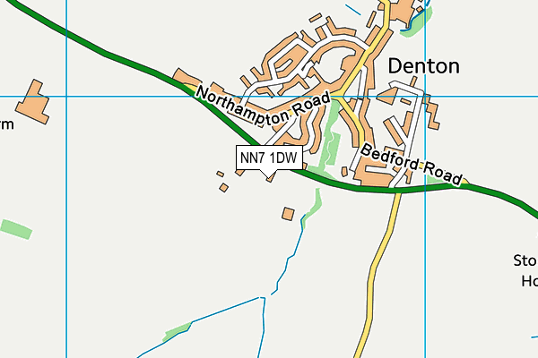 NN7 1DW map - OS VectorMap District (Ordnance Survey)