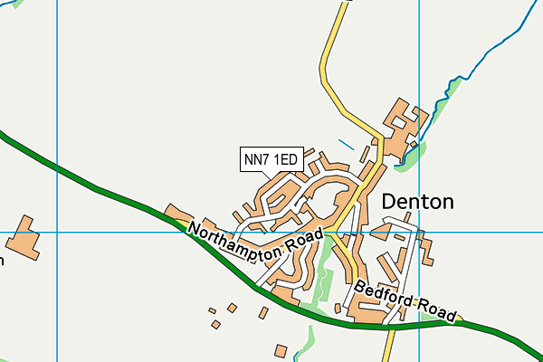 NN7 1ED map - OS VectorMap District (Ordnance Survey)