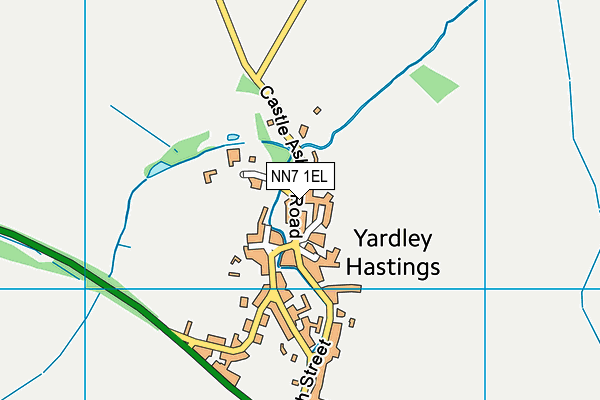 Yardley Hastings Primary School map (NN7 1EL) - OS VectorMap District (Ordnance Survey)