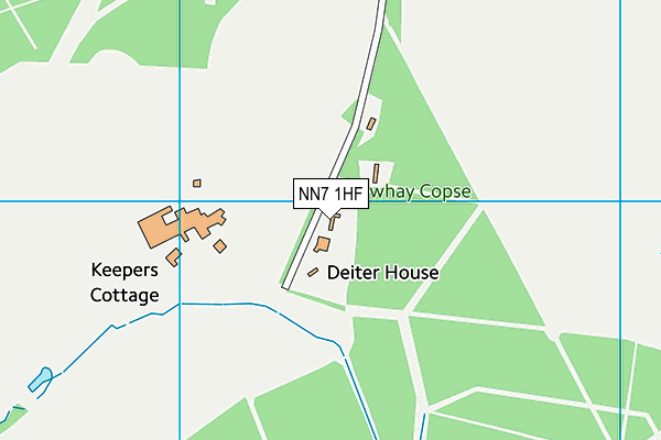 NN7 1HF map - OS VectorMap District (Ordnance Survey)