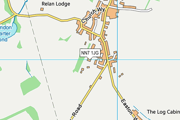 NN7 1JG map - OS VectorMap District (Ordnance Survey)