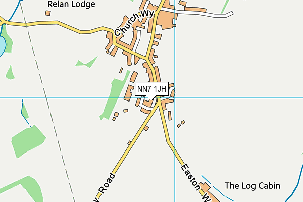 NN7 1JH map - OS VectorMap District (Ordnance Survey)
