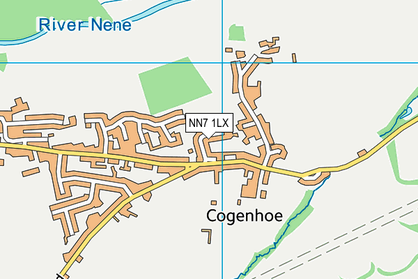 NN7 1LX map - OS VectorMap District (Ordnance Survey)