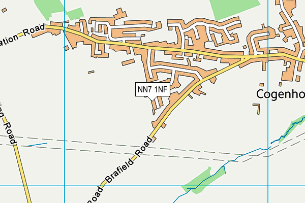 NN7 1NF map - OS VectorMap District (Ordnance Survey)
