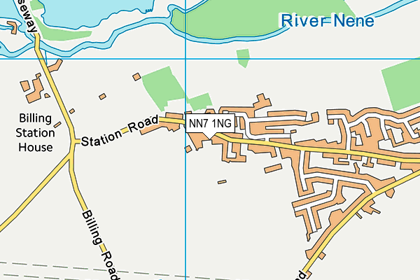 NN7 1NG map - OS VectorMap District (Ordnance Survey)