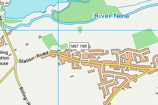 NN7 1NR map - OS VectorMap District (Ordnance Survey)