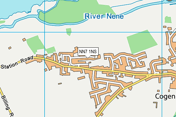 NN7 1NS map - OS VectorMap District (Ordnance Survey)