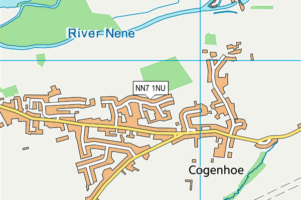 NN7 1NU map - OS VectorMap District (Ordnance Survey)