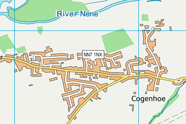NN7 1NX map - OS VectorMap District (Ordnance Survey)