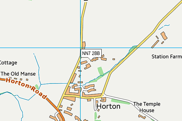NN7 2BB map - OS VectorMap District (Ordnance Survey)