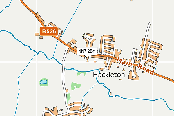 NN7 2BY map - OS VectorMap District (Ordnance Survey)