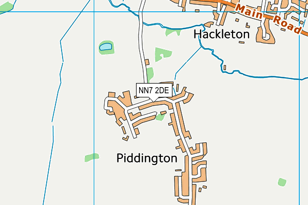 NN7 2DE map - OS VectorMap District (Ordnance Survey)