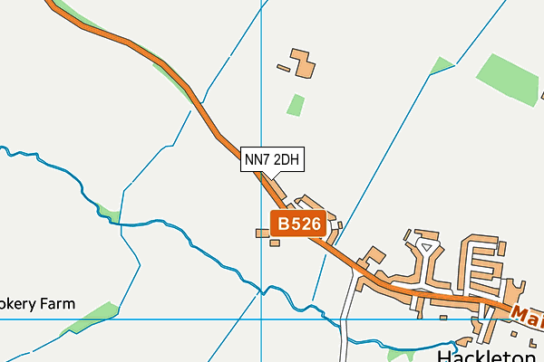 NN7 2DH map - OS VectorMap District (Ordnance Survey)