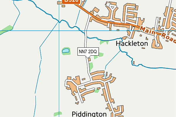 NN7 2DQ map - OS VectorMap District (Ordnance Survey)