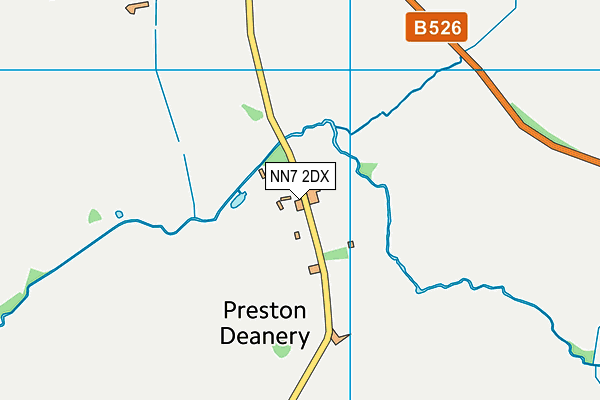 NN7 2DX map - OS VectorMap District (Ordnance Survey)