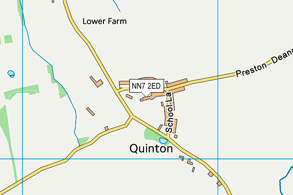 NN7 2ED map - OS VectorMap District (Ordnance Survey)