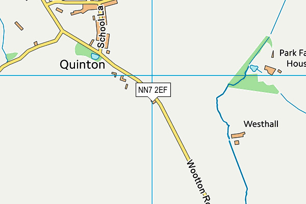 NN7 2EF map - OS VectorMap District (Ordnance Survey)