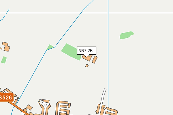 NN7 2EJ map - OS VectorMap District (Ordnance Survey)