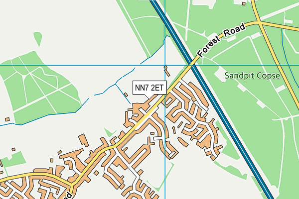 NN7 2ET map - OS VectorMap District (Ordnance Survey)
