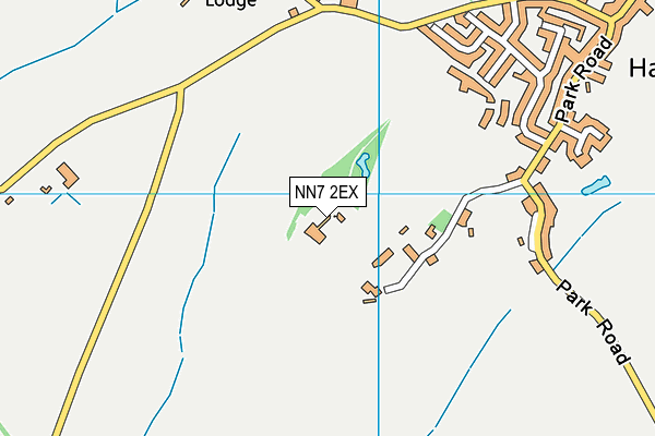 NN7 2EX map - OS VectorMap District (Ordnance Survey)
