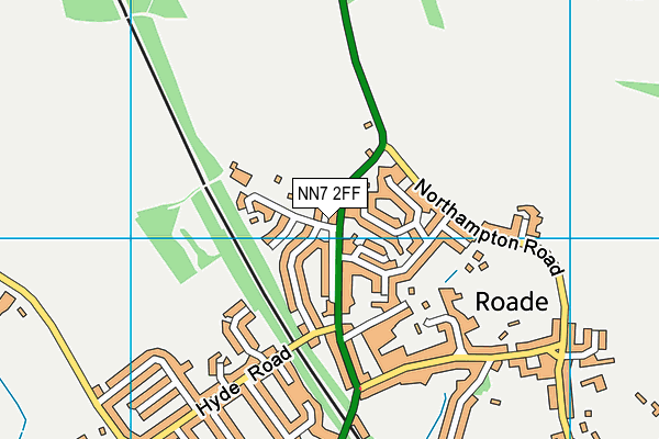 NN7 2FF map - OS VectorMap District (Ordnance Survey)
