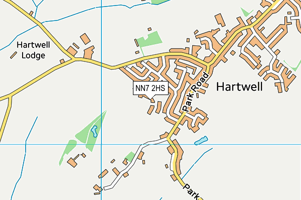 NN7 2HS map - OS VectorMap District (Ordnance Survey)