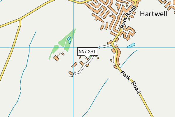 NN7 2HT map - OS VectorMap District (Ordnance Survey)