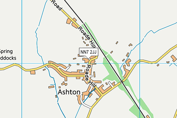 NN7 2JJ map - OS VectorMap District (Ordnance Survey)
