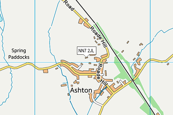 NN7 2JL map - OS VectorMap District (Ordnance Survey)