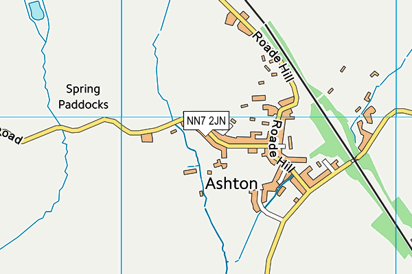 Northampton Mens Own Rfc map (NN7 2JN) - OS VectorMap District (Ordnance Survey)