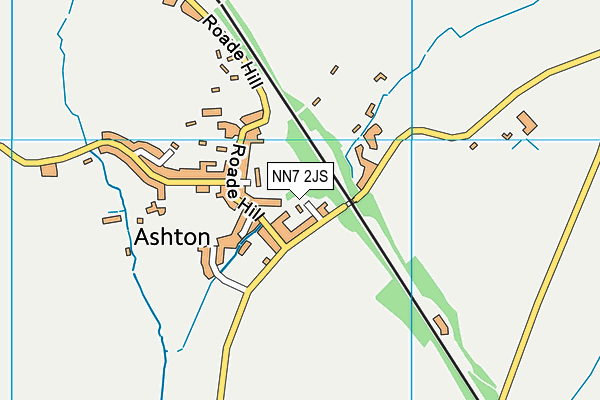 NN7 2JS map - OS VectorMap District (Ordnance Survey)