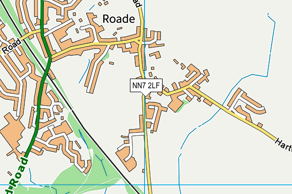 NN7 2LF map - OS VectorMap District (Ordnance Survey)