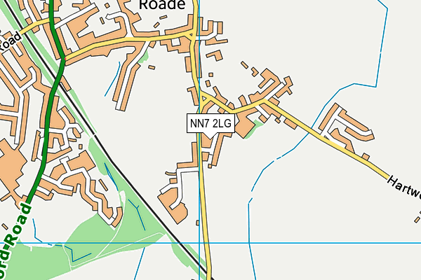 NN7 2LG map - OS VectorMap District (Ordnance Survey)