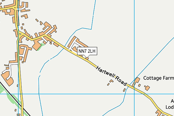 NN7 2LH map - OS VectorMap District (Ordnance Survey)